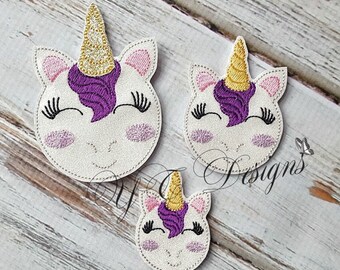 Einhorn Feltie Macaranimal Einhorn - EMBROIDERY FILE