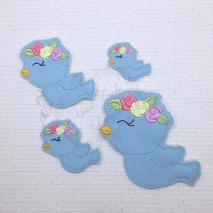 Bird Boho Feltie Embroidery File