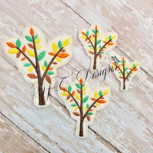 Fall Tree Feltie DIGITIAL EMBROIDERY FILE