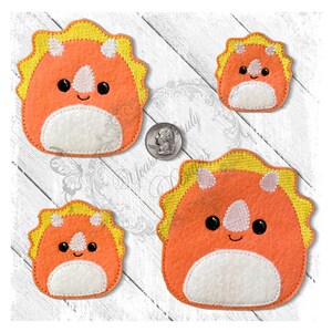 Triceratops Squishy Feltie Embroidery File