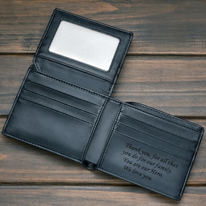 Cartera de cuero personalizada, cartera de cuero para hombres, cartera para hombres, cartera para hombres de cuero, cartera para hombres personalizada, cartera doble, regalo para novios