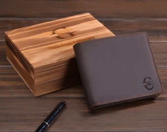Fathers Day Gift, Gift for Dad, Personalized Mens Wallet, Personalized Wallet, Leather Wallet, Engraved Wallet, Boyfriend Gift, Gift for Men