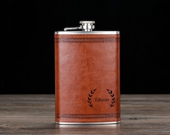 Engraved Groomsmen flask,Gift for Him,Personalized Flask,Groomsmen Flask,Engraved Dad Gifts,Groomsmen Flask,Custom Flask,Groomsman Flask