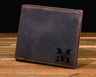 Personalized Monogrammed Engraved ,Best Man, Father's Day Gift,gifts,wallets for men,monogrammed wallet,personalized wallet,leather wallet
