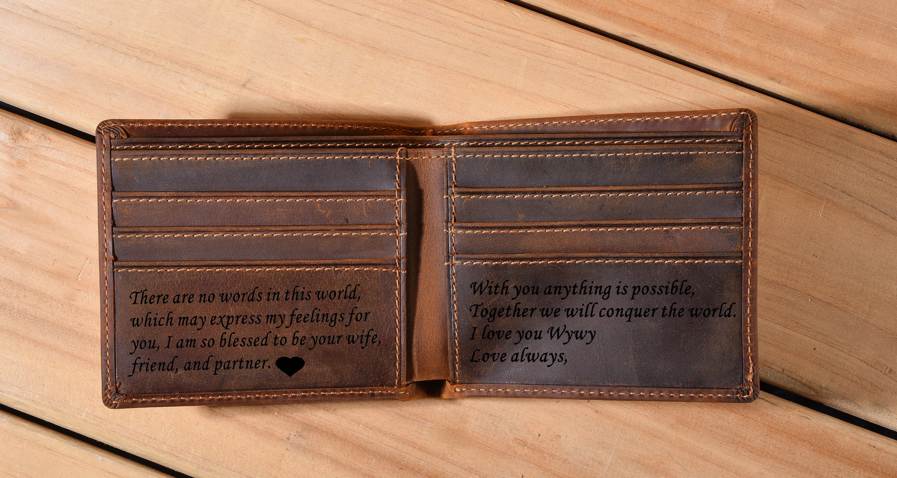 Personalized Men's Leather Wallet - Custom Engraved,personalized ...