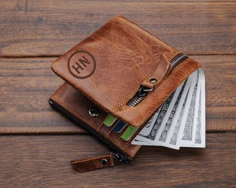 Cartera de cuero, cartera para hombres, cartera para hombres de cuero, billetera para hombres personalizada, regalo para novios, billetera personalizada, billetera de cuero, billetera de cuero para hombres