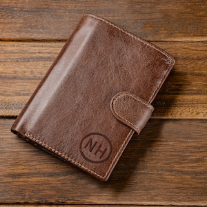 Regalo para papá, billetera para hombres, billetera personalizada, billetera para hombres grabada, billetera de cuero, cuero genuino, billetera de cuero, Día del Padre, regalo de Navidad