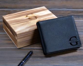 Personalized Mens Wallet, Bifold Mens Wallet, Leather Wallet, Fathers Gift, Dad Gift, RFID Wallet, Gift for Dad, Mens Wallet, mens wallet