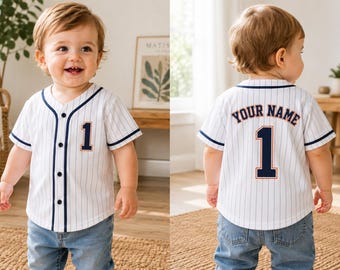 Personalized Baseball Jersey, Custom Name & Number Kids Jersey, Youth Baseball Shirt, Team Uniform, Baseball Birthday Gift