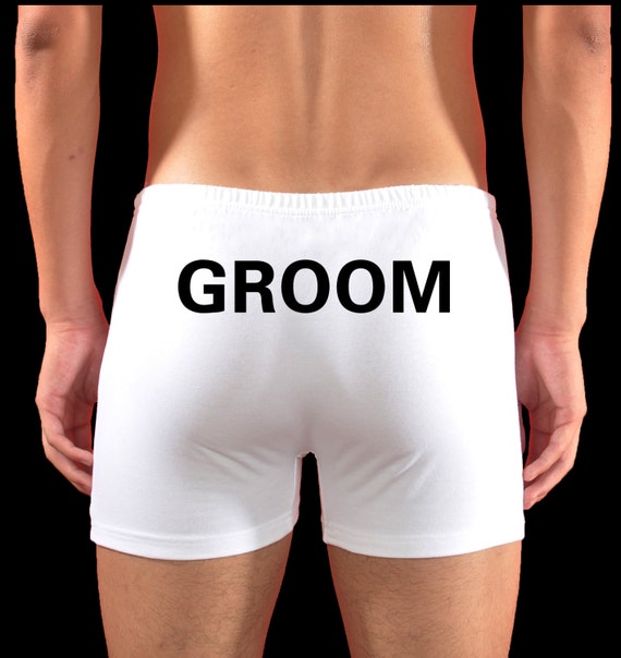 White underwearWeddingswedding boxersmens boxersgrooms Etsy
