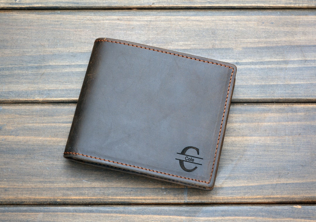 Mens Wallet Personalized Wallet Monogrammed Wallet Engraved Wallet ...