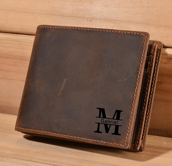Leather walletmen's leather walletcowhide leather | Etsy