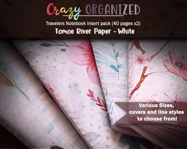 White Tomoe River paper Travelers Notebook inserts | INTN-299-43 White Tomoe River paper Travelers Notebook inserts | INTN-299-43