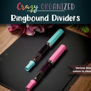 Frosted Ring bound Dividers | PARB-145-337 | Planner Dividers
