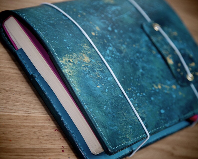 Notebook Folio Cover Smooth Leather PLBB297566 Bullet Etsy