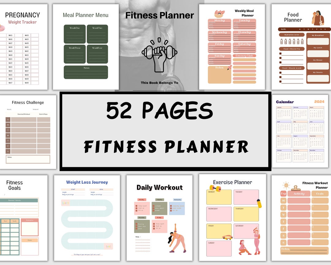 Ultimate Fitness Planner Bundle: Track, Plan, Achieve, Best Selling ...