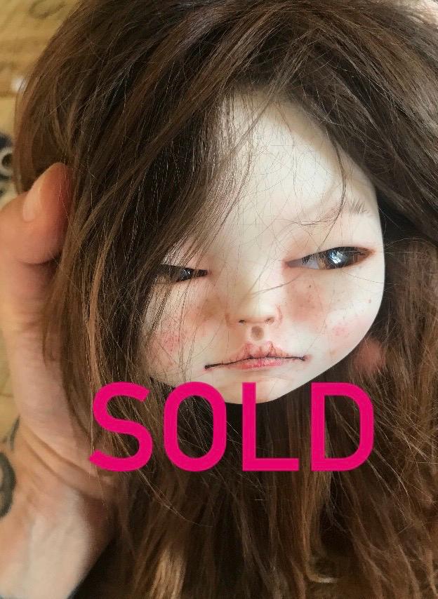 SOLD * please do not buy * Hortense * custom doll blythe, ooak, unique piece, little soul, Brown hair, Street.