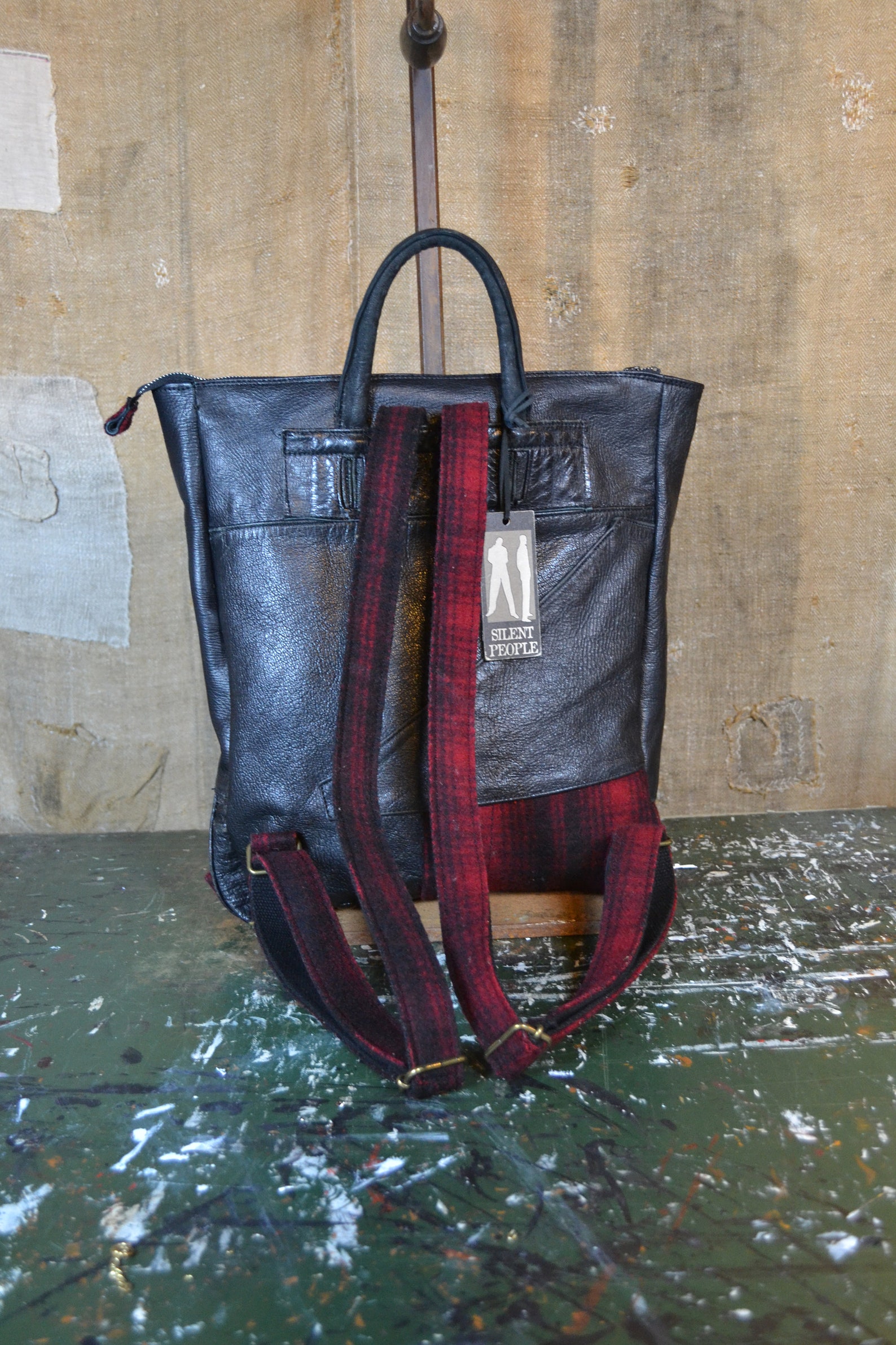 UPCYCLED BACKPACK // Vintage recycle backpack // Hand made in Etsy