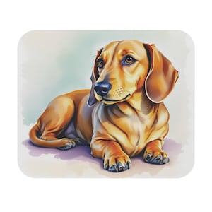 Dachshund Mouse Pad | Cute Dog Desk Accessory, Animal Lover Gift, Pet-Themed Office Decor, Perfect for Home & Workspaces, Unique Gift Idea
