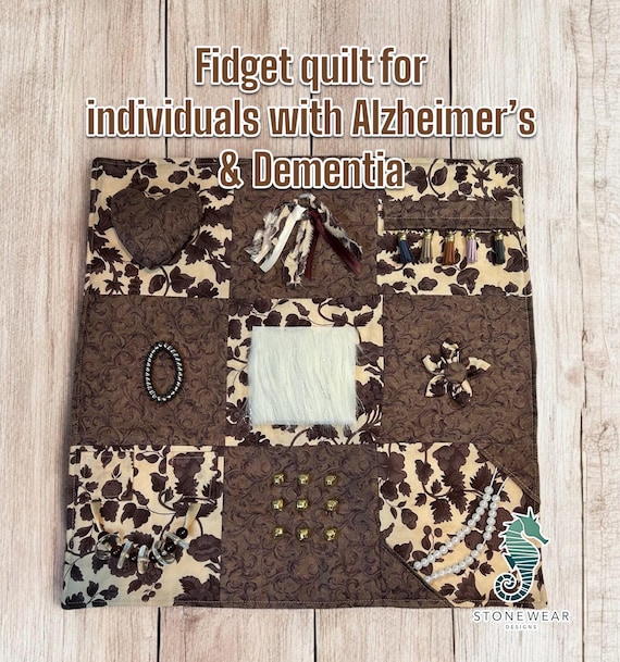 Sensory Pocket Squares For Alzheimer's & Dementia – Small Fidget Blanket For Stress Relief - View #7