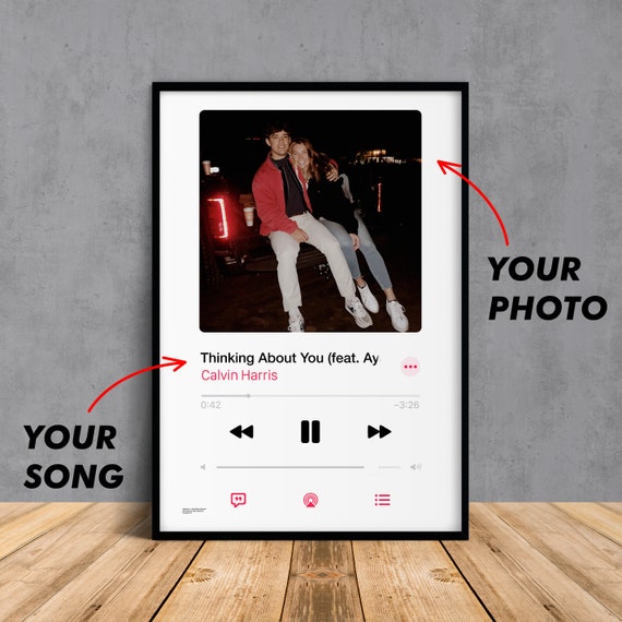 Custom Song Poster Apple Music Apple Music Poster Etsy