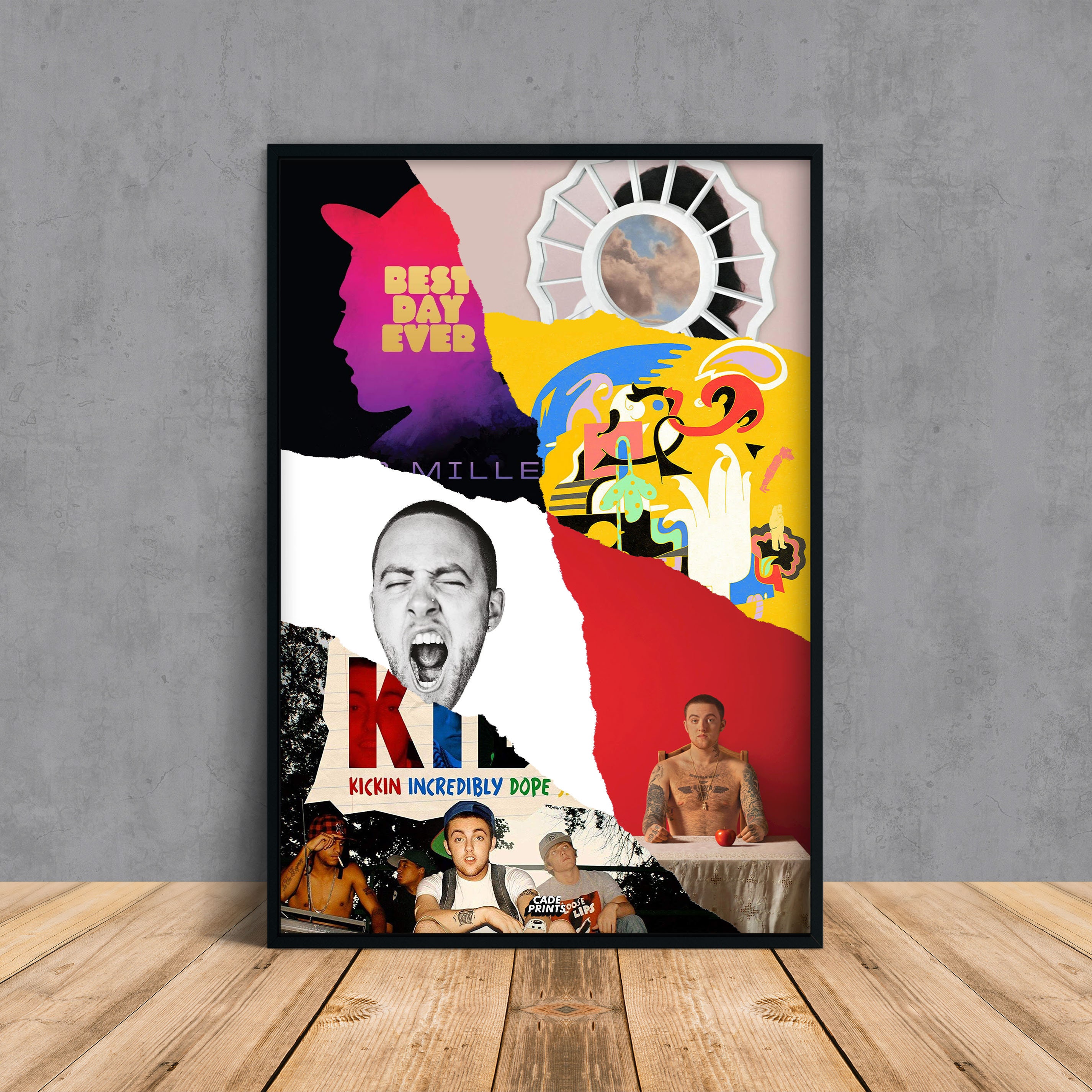 Music & Movie Posters Art & Collectibles Prints Mac Miller poster Album