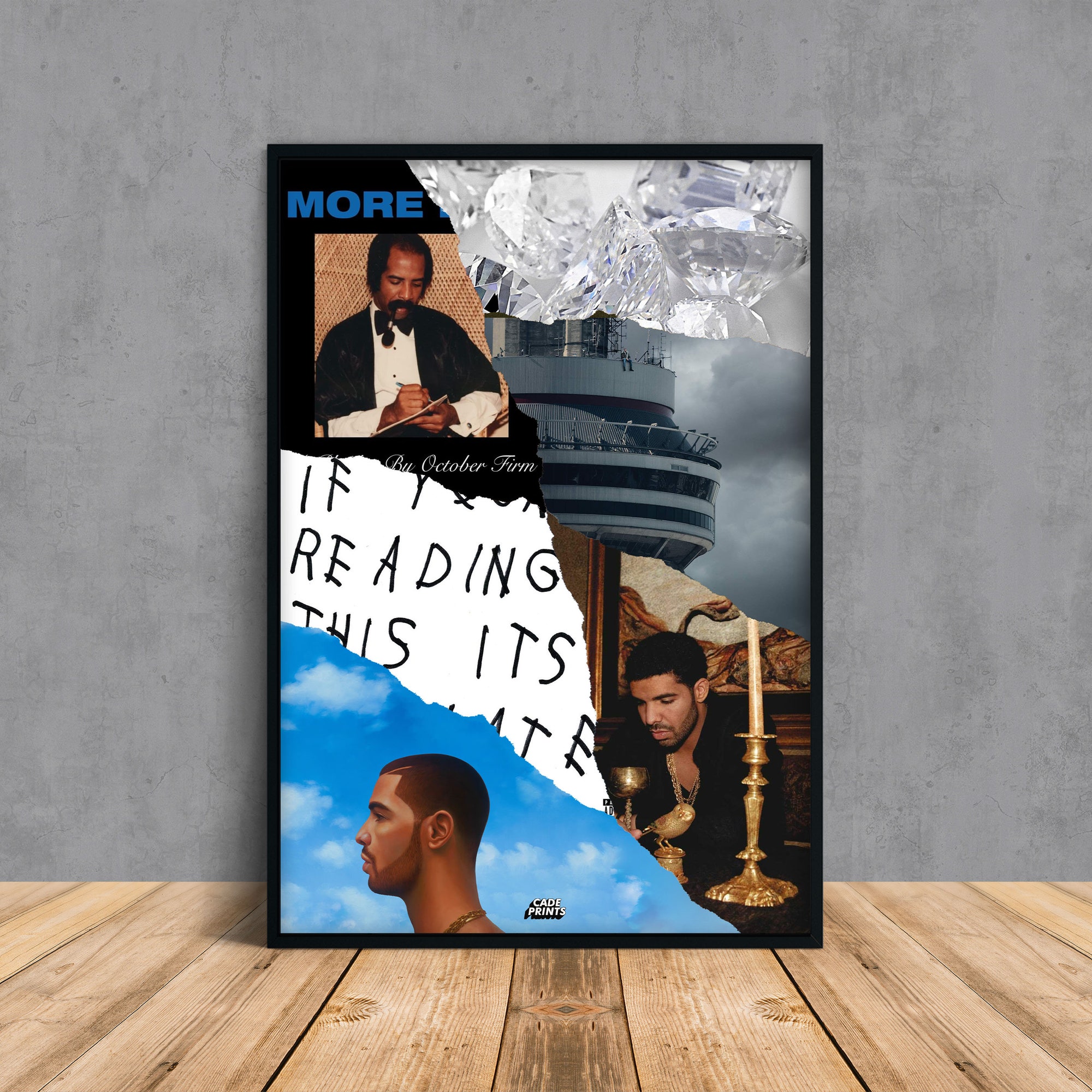 Discover Drake Album Collage Poster