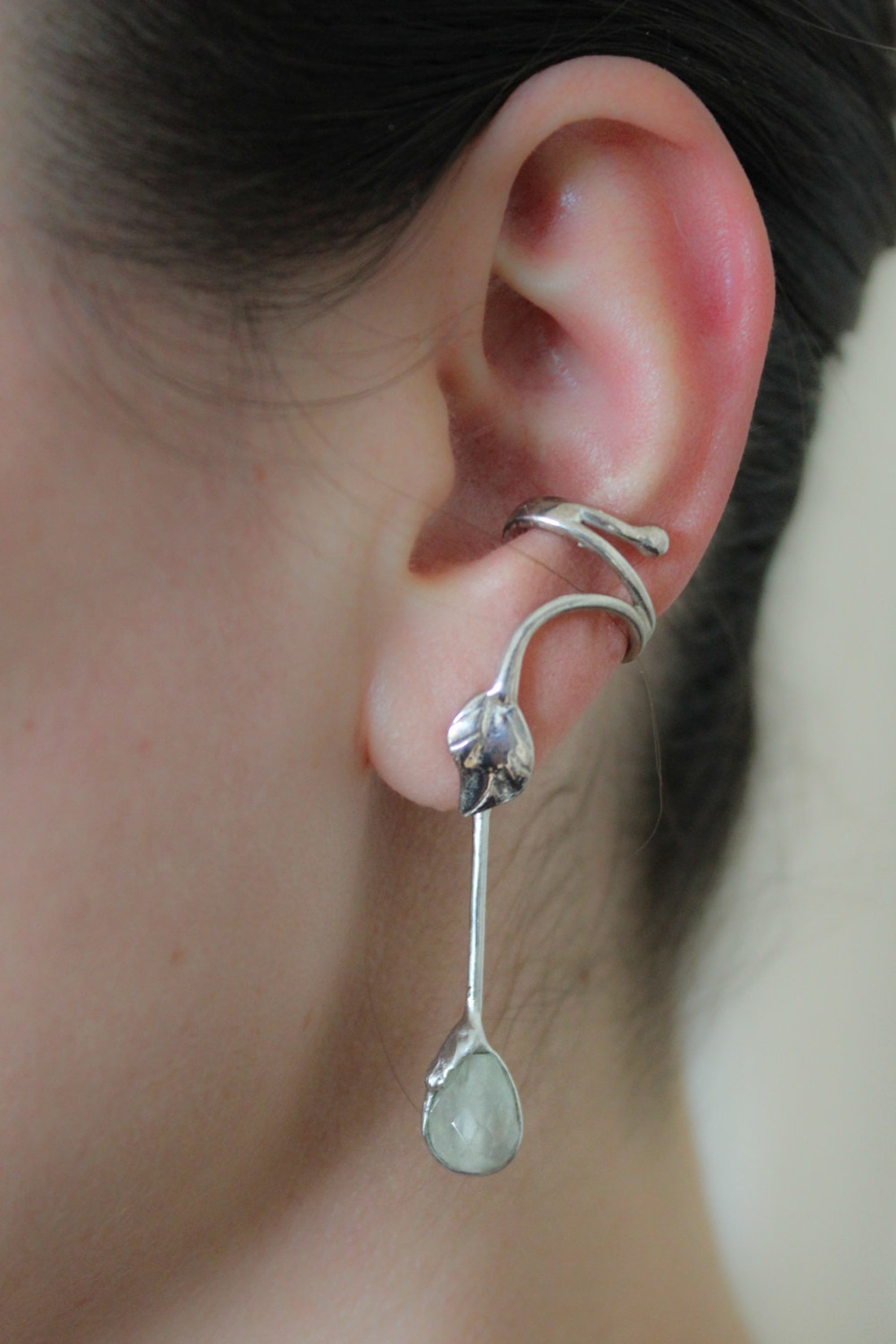 Pince à oreille avec pendentif boucle doreille sans trou | Etsy
