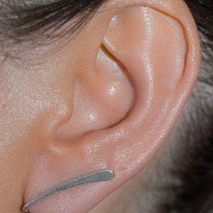 Earclamp, silver 925, handmade, 226S