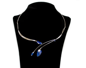 Collier with lapis lazuli, silver 925, handmade, 1005S