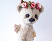 Teddy bears, little angel, angel teddy bear, teddy bear on the cotter pin, soft toy teddy bear, mobile toy, gift for children, angel wings