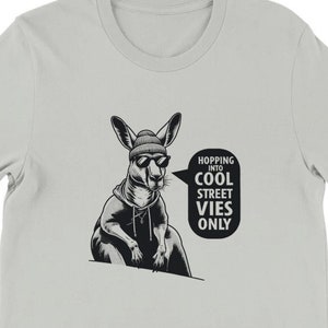 Street Kangaroo Tee , Unisex, Animal Lover Shirt, Funny Animal T-shirt, Gifts For Him, Gifts for Her
