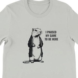 Gaming Break Marmot Shirt, Unisex, Dierenliefhebber Shirt, Grappig Dieren T-shirt, Cadeaus voor hem, Cadeaus voor haar