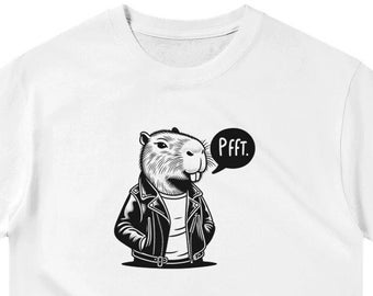 Capibara in giacca camicia, unisex, camicia amante degli animali, maglietta animale divertente, regali per lui, regali per lei