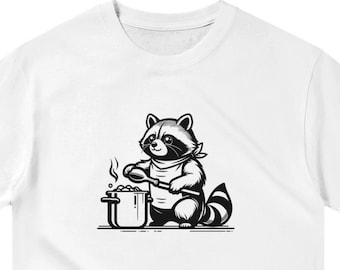 Kocktvättbjörnstopp, unisex, djurälskare-tröja, rolig djur-t-shirt, presenter till honom, presenter till henne