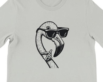 Flamingo Sunglasses Tee , Unisex, Animal Lover Shirt, Funny Animal T-shirt, Gifts For Him, Gifts for Her