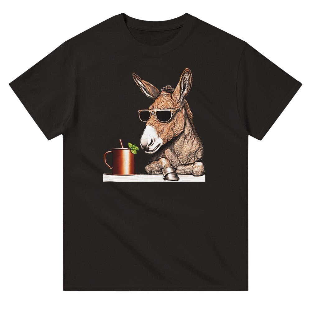 Cool Mule Sips a Moscow Mule Cocktail T-shirt - Gift for Drink Lovers,  Animal Lover Shirt, Gifts For Him, Funny Animal Shirt, Gifts For Her