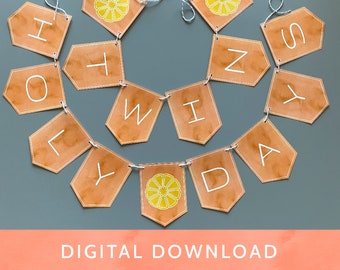 Digital Download - PDF File / Baha'i / Happy Twin Holy Days / Nine Gold Petaled Flower