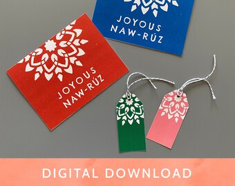 Digital Download - PDF File / Baha'i / Greeting Cards / Joyous Naw-Ruz