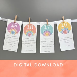 Digital Download - PDF File / Baha&#39;i / NEW QUOTES: Meditation Garland for the Fast, Countdown to Naw-Rúz / AyyamiHa NawRuz Banner