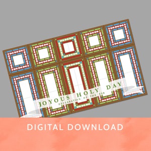 Digital Download - PDF File / Baha&#39;i /Printable JOYOUS HOLYDAY Poster Banner / Declaration of The Bab / Baha&#39;i / Bahai - 34x21 inches