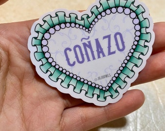 Coñazo Heart Sticker, Spanish Sticker, Coñazo Sticker