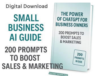 Guía de IA para pequeñas empresas: 200 consejos para impulsar las ventas y el marketing