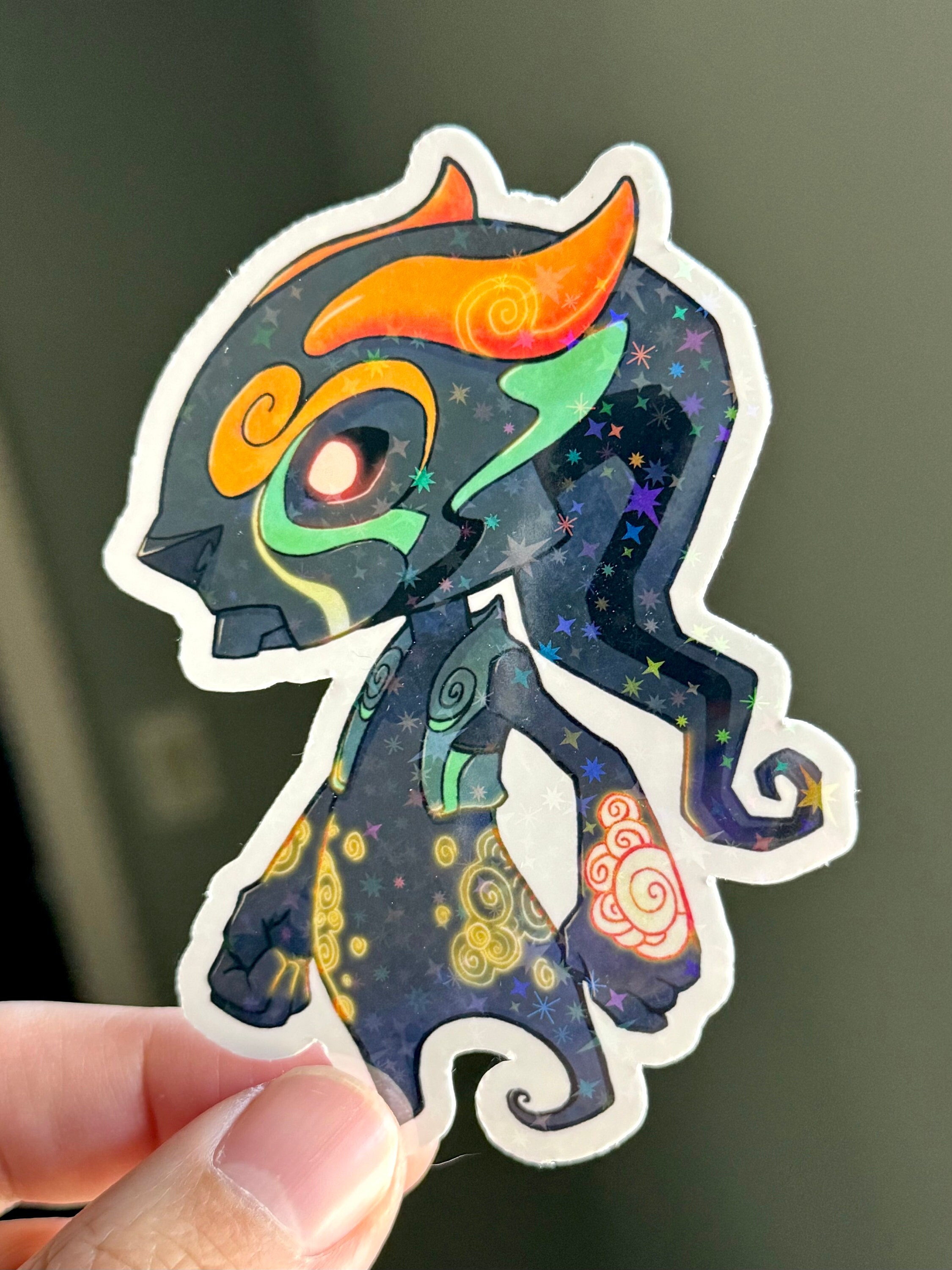 Monster Computer Sticker Monster Design Holographic Vinyl Sticker, Waterproof Laptop Decal - Etsy