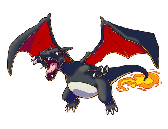 Mega Charizard X Print