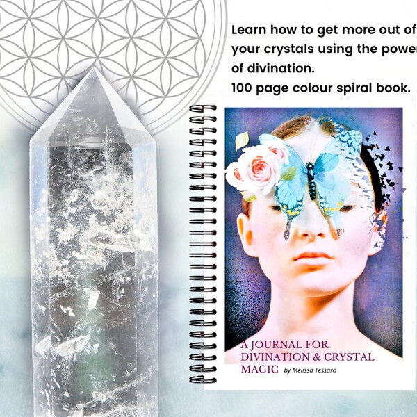 Crystal pendulum dowsing book - spiral bound 100 pages