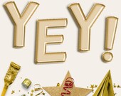 Gold Balloon Letters Clipart Uppercase Gold Foil Balloons Alphabet Gold Balloon Letters Clipart Uppercase Gold Foil Balloons Alphabet