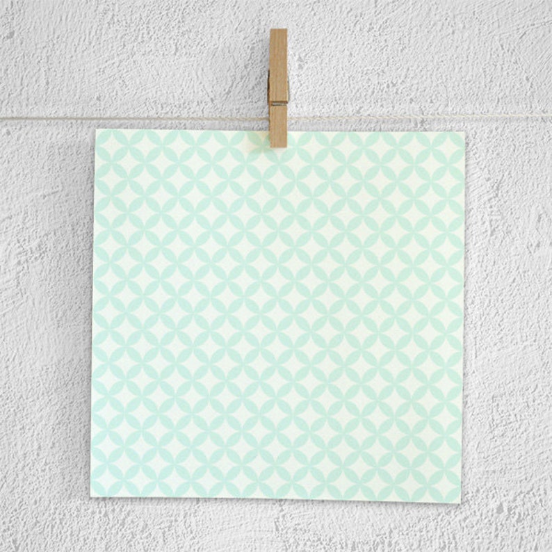 COOL MINT Digital Paper Pack Mint Digital Paper Etsy
