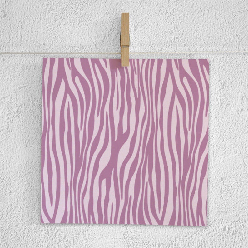 Pastel Zebra Digital Paper Pack Zebra Print Animal Print Etsy