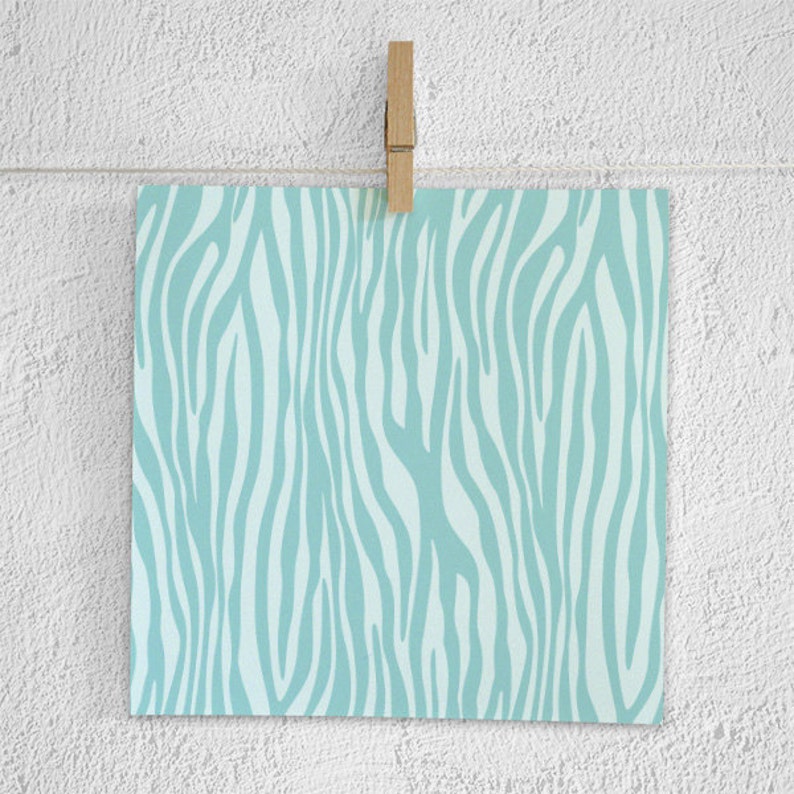 Pastel Zebra Digital Paper Pack Zebra Print Animal Print Etsy